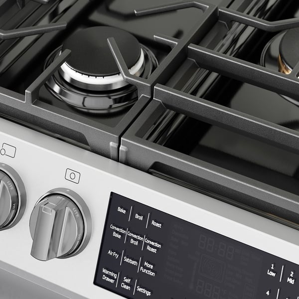 SNESSLINGE Cuisinière av table cuisson à gaz, acier inox, 30 "