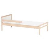 SNIGLAR Structure lit et barrière sécurité, hêtre, 27 1/2x63 "