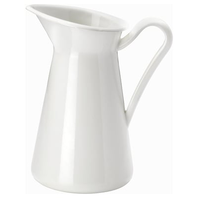 SOCKERÄRT Vase/pichet, blanc, 8 ¾ "