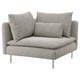 SÖDERHAMN Chauffeuse d'angle, Viarp beige/brun