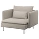 SÖDERHAMN Fauteuil, Fridtuna beige clair