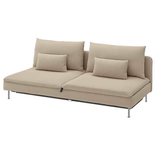 SÖDERHAMN Housse module canapé-lit 3p, Kelinge beige