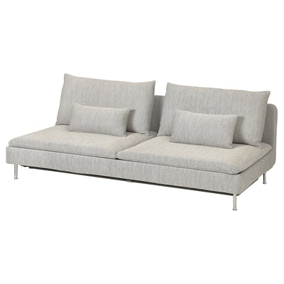 SÖDERHAMN Housse module canapé-lit 3p, Viarp beige/brun