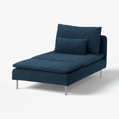 SÖDERHAMN Housse module méridienne, Kelinge bleu foncé