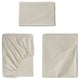 SOLFIBBLA Ensemble draps, blanc beige/rayure, 1 place