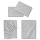 SOLFIBBLA Ensemble draps, gris blanc/rayure, Grand 2 places