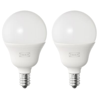 SOLHETTA Ampoule à DEL E12 450 lumens, sphérique opalin, 5000 K