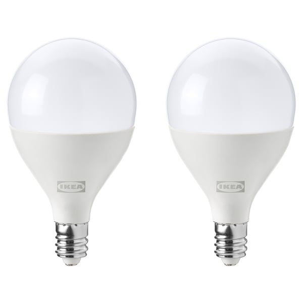 SOLHETTA Ampoule DEL E12 800 lumens, intensité lumineuse réglable/sphérique opalin, 2 "