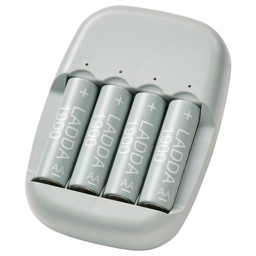 STENKOL / LADDA Chargeur et 4 piles
