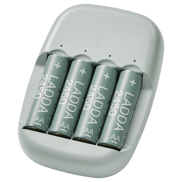 STENKOL / LADDA Chargeur et 4 piles