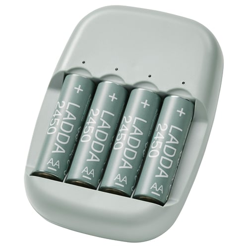 STENKOL / LADDA Chargeur et 4 piles