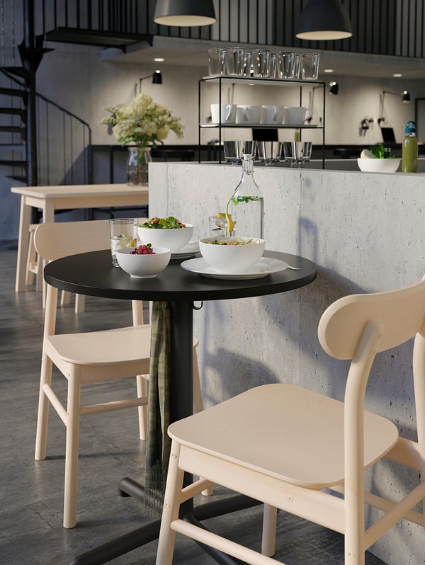 STENSELE Table, anthracite/anthracite, 27 3/8 "