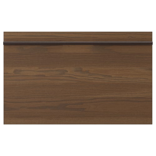 STENSTA Façade de tiroir, brun foncé frêne plaqué, 24x15 "