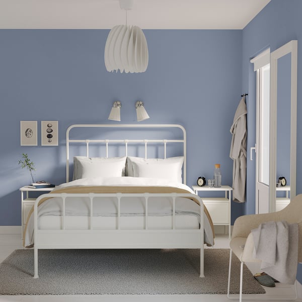 STJÄRNÖ / GRÅFJÄLLET Mobilier chambre, ensemble de 3, blanc, Deux places
