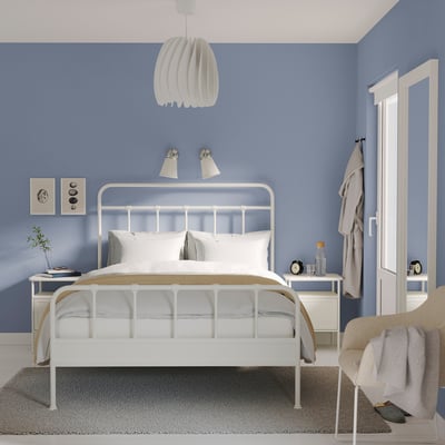 STJÄRNÖ / GRÅFJÄLLET Mobilier chambre, ensemble de 3, blanc, Deux places
