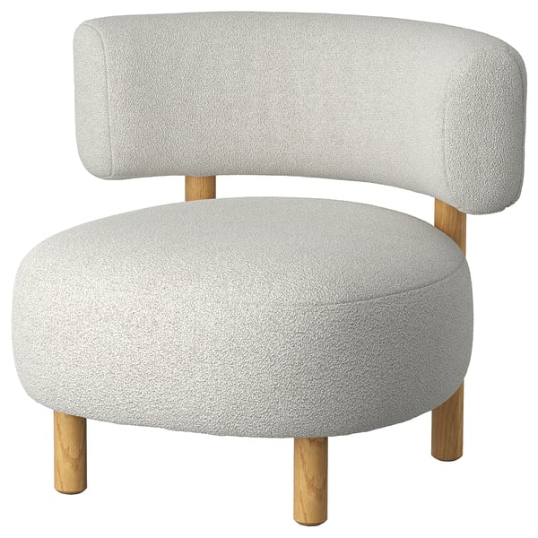 STOCKHOLM 2025 Fauteuil, Djurmo gris/blanc