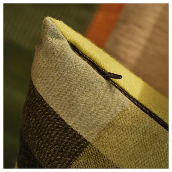 STOCKHOLM 2025 Housse de coussin, vert foncé/bleu-vert, 16x23 "
