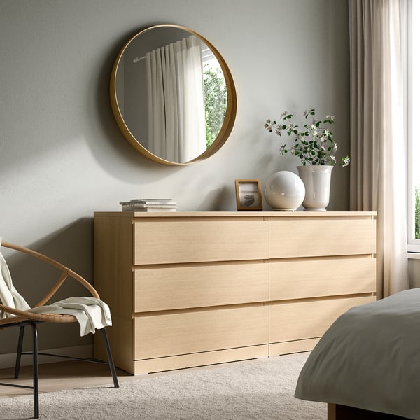 STOCKHOLM Miroir, chêne plaqué, 31 1/2 "