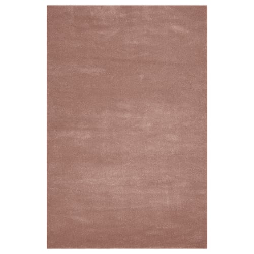 STOENSE Tapis à poils ras, rose clair, 4 ' 4 "x6 ' 5 "