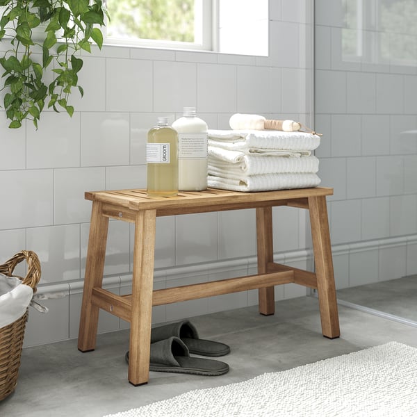 STOREDAMM Banc, acacia, 24 3/4x12 1/4 "