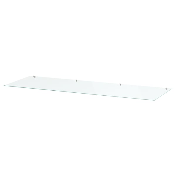 STORKLINTA Plateau en verre, transparent, 55 1/8x18 7/8 "