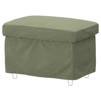 STRANDMON Housse pour repose-pieds, Naggen gris-vert
