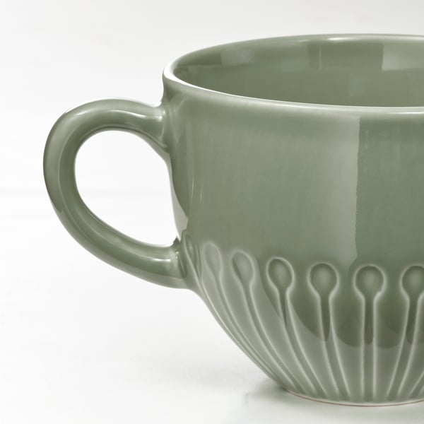 STRIMMIG Chope, grès gris-vert pâle, 12 oz