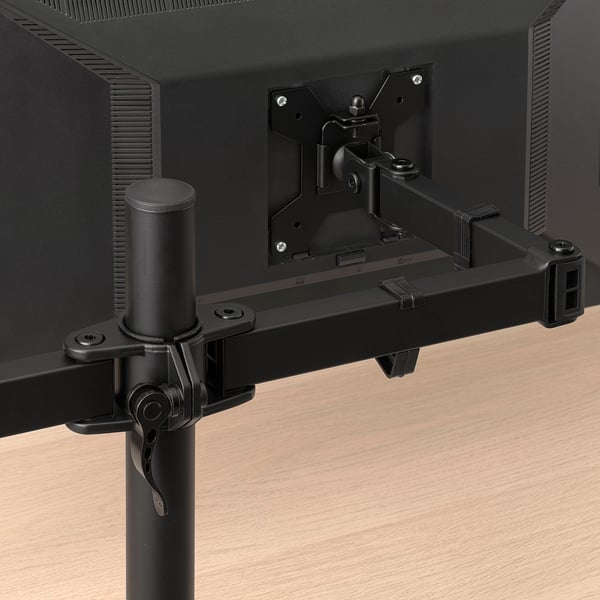 STUBBERGET Support pour 2 écrans, noir
