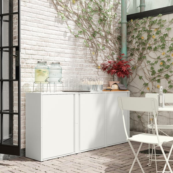 SUNDSÖ Armoire, blanc cassé extérieur/intérieur, 23 5/8x13 3/4x33 7/8 "
