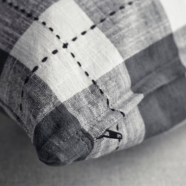 SVAMPFLY Housse de coussin, anthracite, 20x20 "