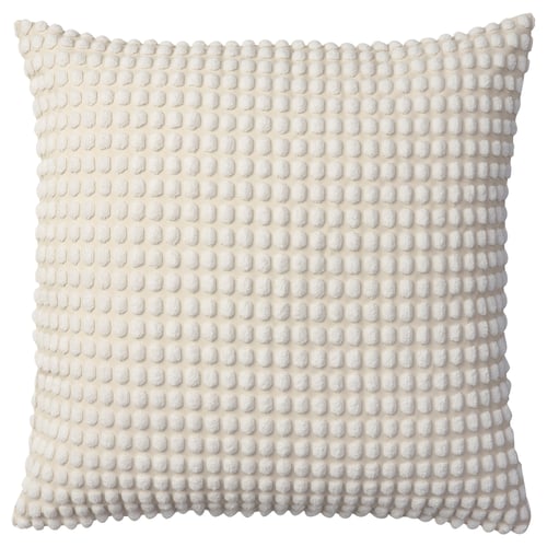 SVARTPOPPEL Housse de coussin, blanc cassé, 26x26 "