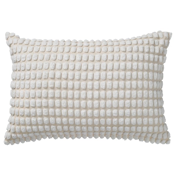 SVARTPOPPEL Housse de coussin, blanc cassé, 16x23 "