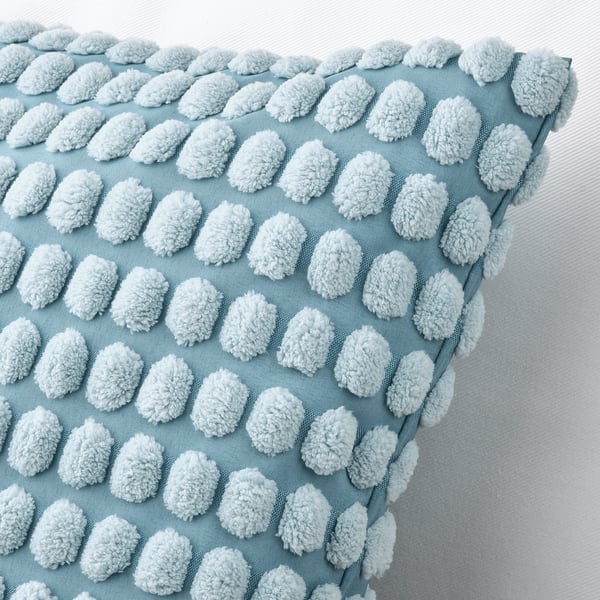 SVARTPOPPEL Housse de coussin, bleu pâle, 20x20 "