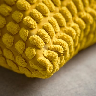SVARTPOPPEL Housse de coussin, jaune, 20x20 "