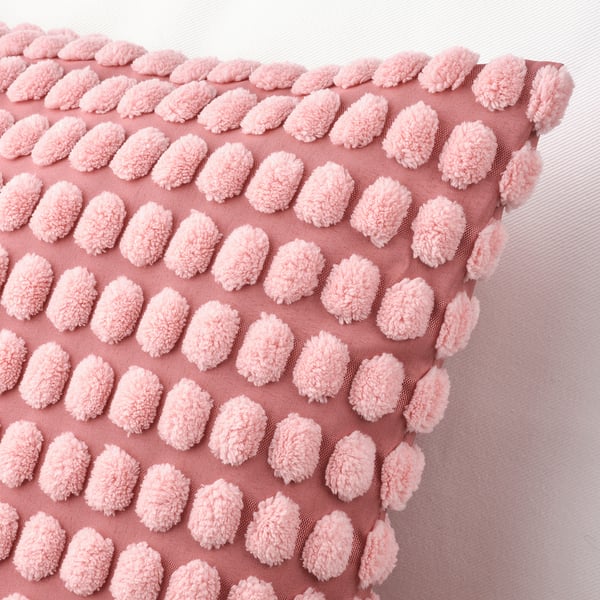 SVARTPOPPEL Housse de coussin, rose clair, 20x20 "