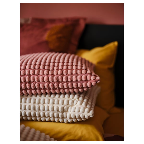 SVARTPOPPEL Housse de coussin, rose clair, 20x20 "
