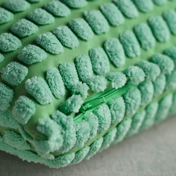 SVARTPOPPEL Housse de coussin, vert clair, 20x20 "
