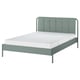 TÄLLÅSEN Structure lit matelassée+matelas, Kulsta gris-vert/Valevåg ferme, Deux places