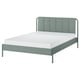 TÄLLÅSEN Structure lit matelassée+matelas, Kulsta gris-vert/Vesteröy ferme, Deux places