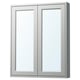 TÄNNFORSEN Armoire à pharmacie 2 portes, gris clair, 30x6x37 "