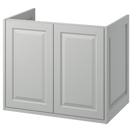 TÄNNFORSEN Meuble-lavabo à portes, gris clair, 30x21x25 1/8 "