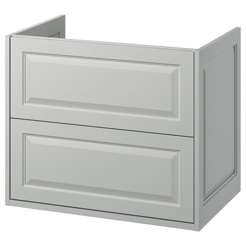 TÄNNFORSEN Meuble-lavabo à tiroirs, gris clair, 30x21x25 1/8 "