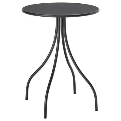 TÅNEBRO Table d'appoint, intérieur/extérieur/anthracite, 18 1/8 "