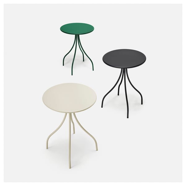 TÅNEBRO Table d'appoint, intérieur/extérieur/anthracite, 18 1/8 "