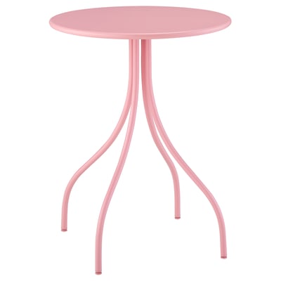 TÅNEBRO Table d'appoint, intérieur/extérieur/rose clair, 18 1/8 "