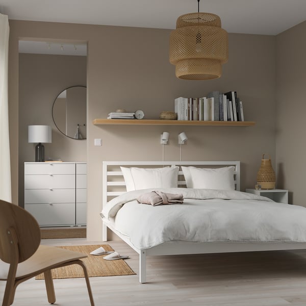 TARVA Structure lit, teinté blanc, 2 places