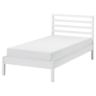 TARVA Structure lit, teinté blanc, 1 place