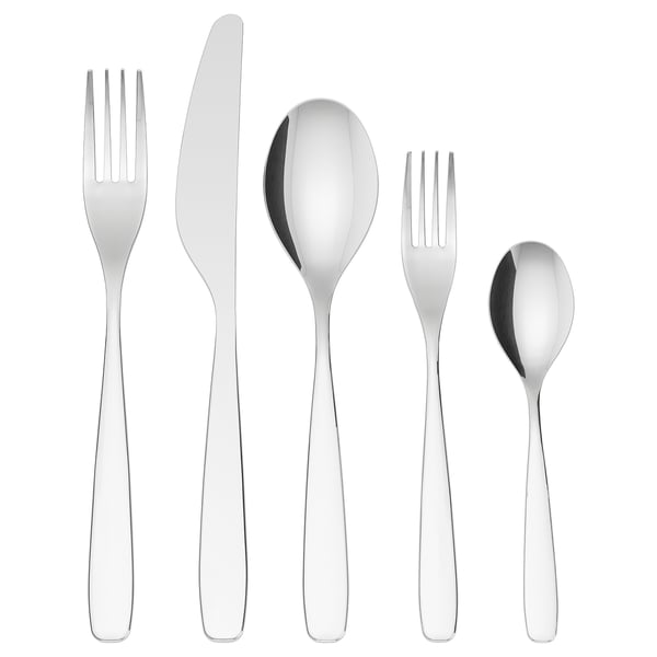 TILLAGD Service de couverts, 20 pièces, acier inox
