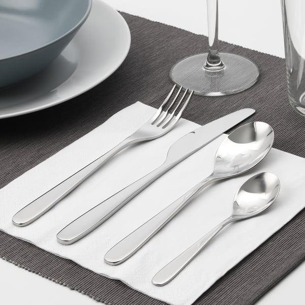TILLAGD Service de couverts, 20 pièces, acier inox