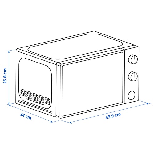 TILLREDA Four à micro-ondes, blanc